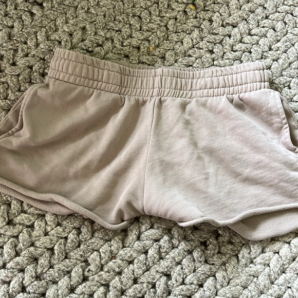 Brown Low Rise Fleece Shorts with Pockets - Picture 4 of 6